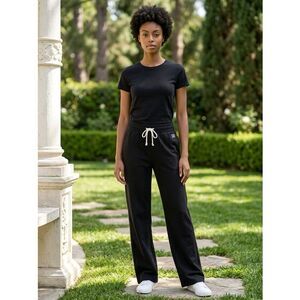 NWT Russell Athletic Women’s Black Jersey Pull On Athletic Pants  - Size M